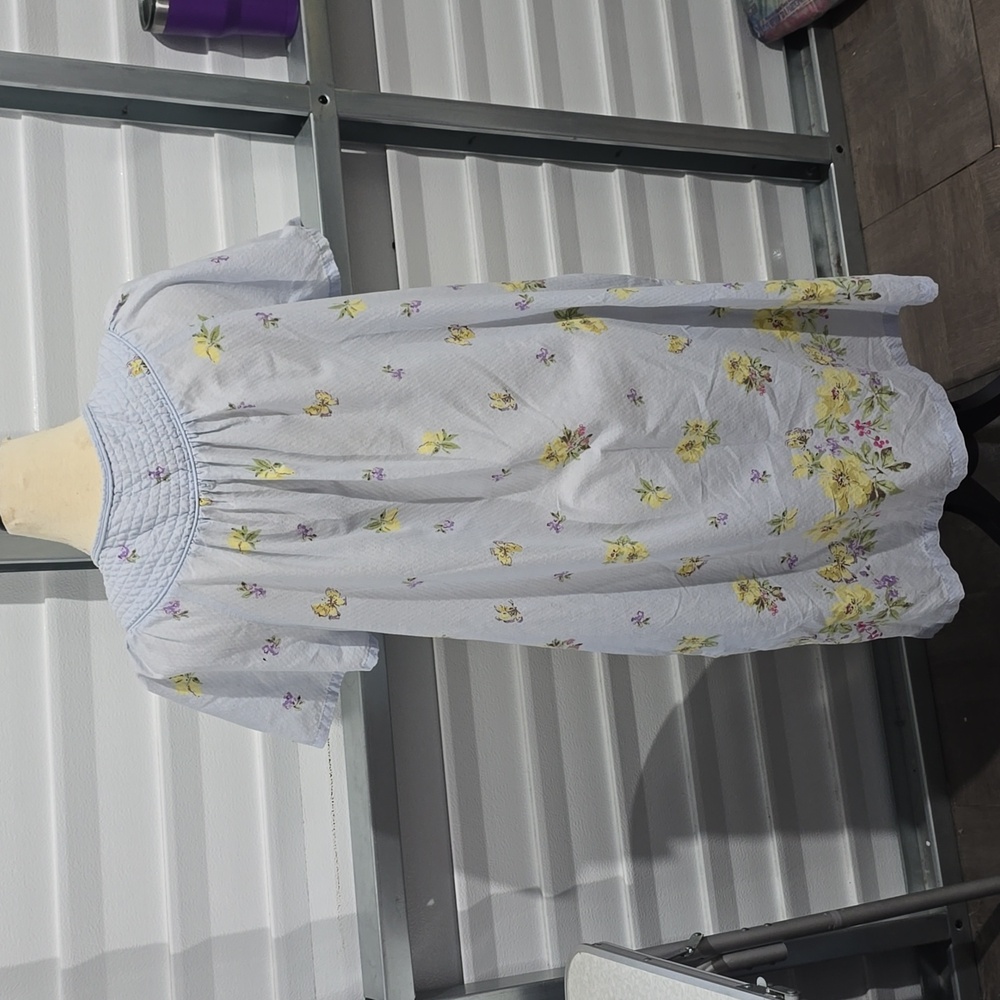 Simply Basic Snap Frontbutterfly Floral Print Lig… - image 4